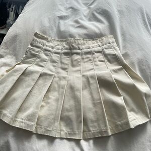 Brandy Melville Cream Mini Skirt